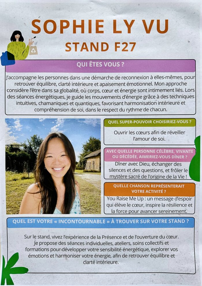 Portrait exposant Respire la Vie 2026